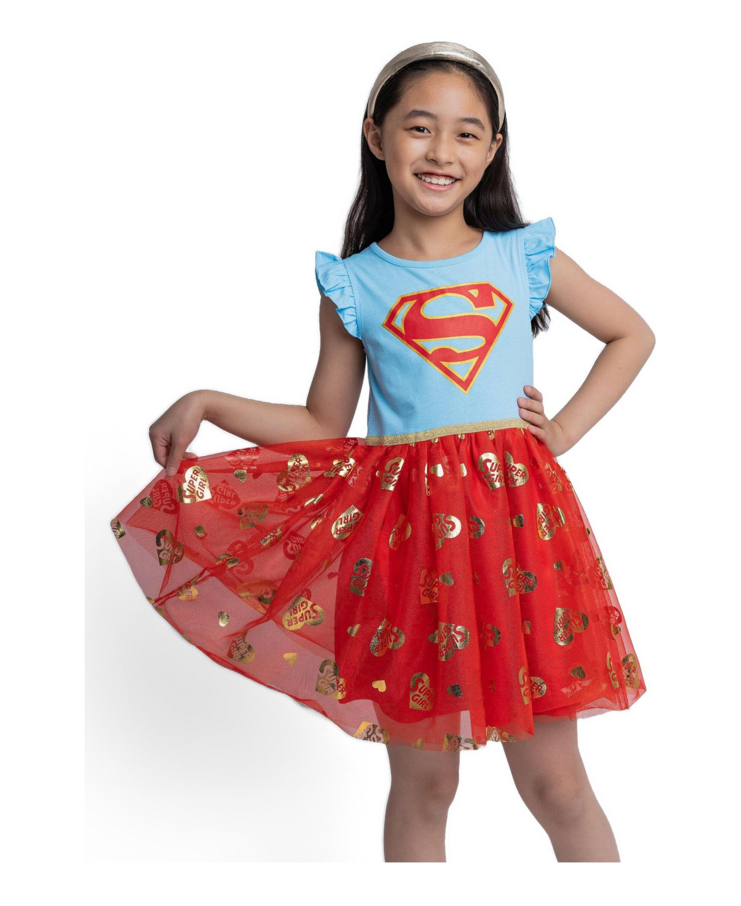 Supergirl Girls Cosplay Tutu Dress