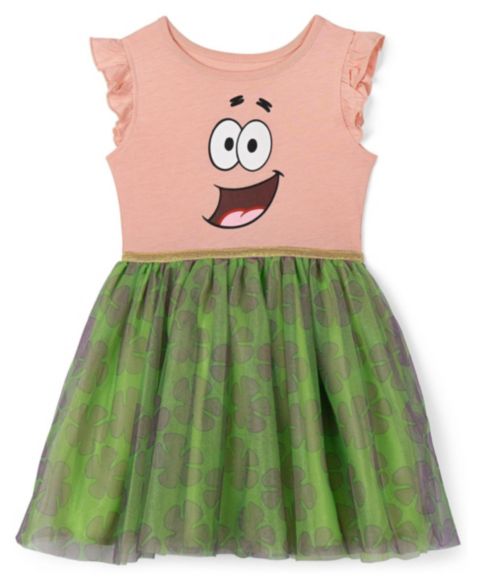 Платье SpongeBob SquarePants Cosplay Tutu Dress для девочек, цвет: Розовый зелёный
