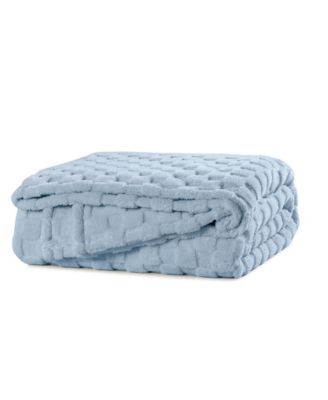 Jacquard Sherpa Soft Blanket, Twin