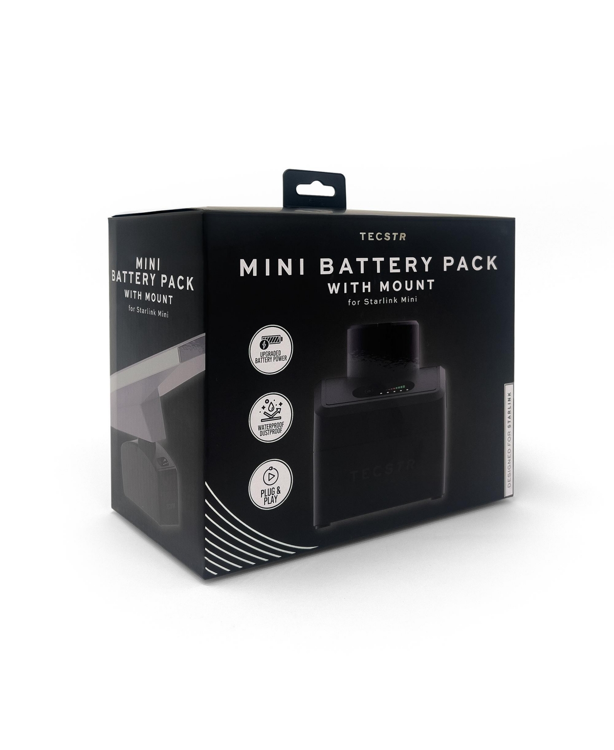 Tecstr Starlink Mini Battery Pack Mount 30,000 mAh Waterproof for Starlink Mini