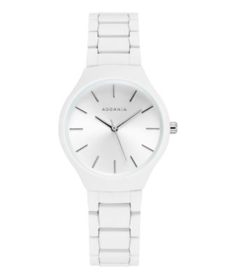 Women's White Stockholm White Face Watch