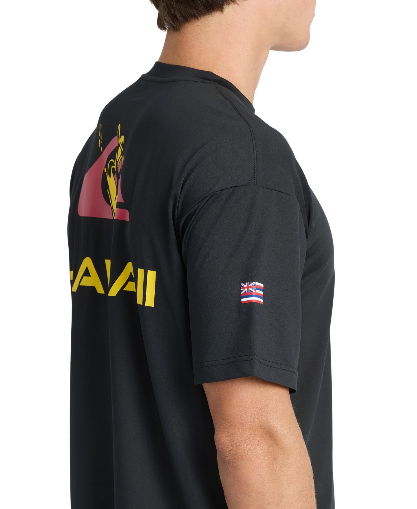 Мужская футболка Quiksilver Everyday UPF 50 Moisture-Wicking, цвет: Чёрный — фото 5