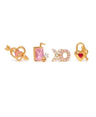 Crystal Tokens of Love Stud Earrings Set