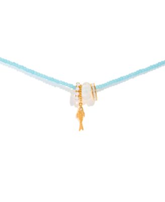 Crystal Fish Out of Water Beaded Necklace