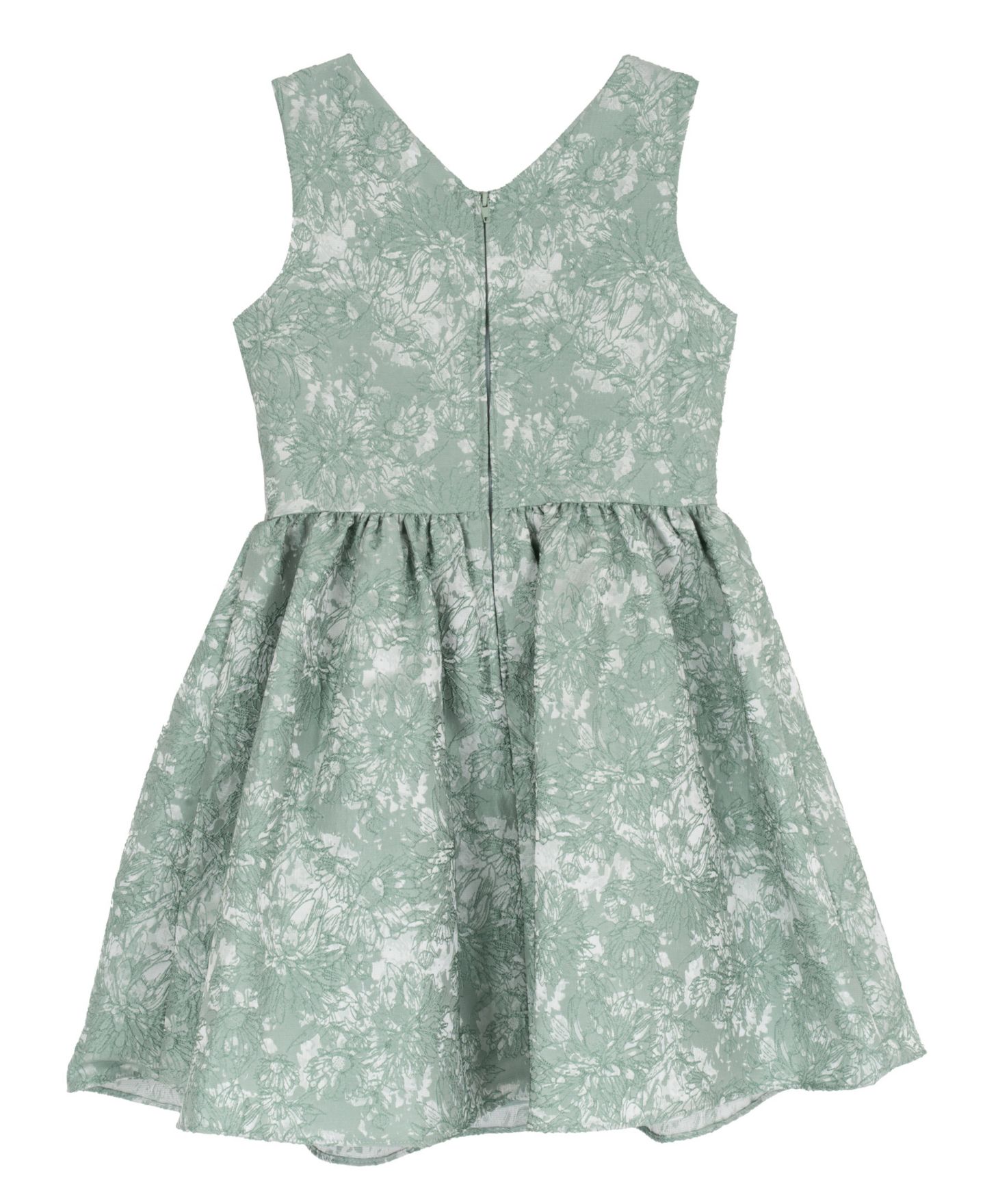 Платье Rare Editions Brocade Large Bow Sleeveless Dress для девочек, цвет: Шалфейный — фото 5