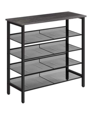 Entryway 5-Tier Shoe Rack with Adjustable Shelf Holds 16 Shoes