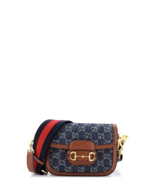 Mini Horsebit 1955 Shoulder Bag GG Denim