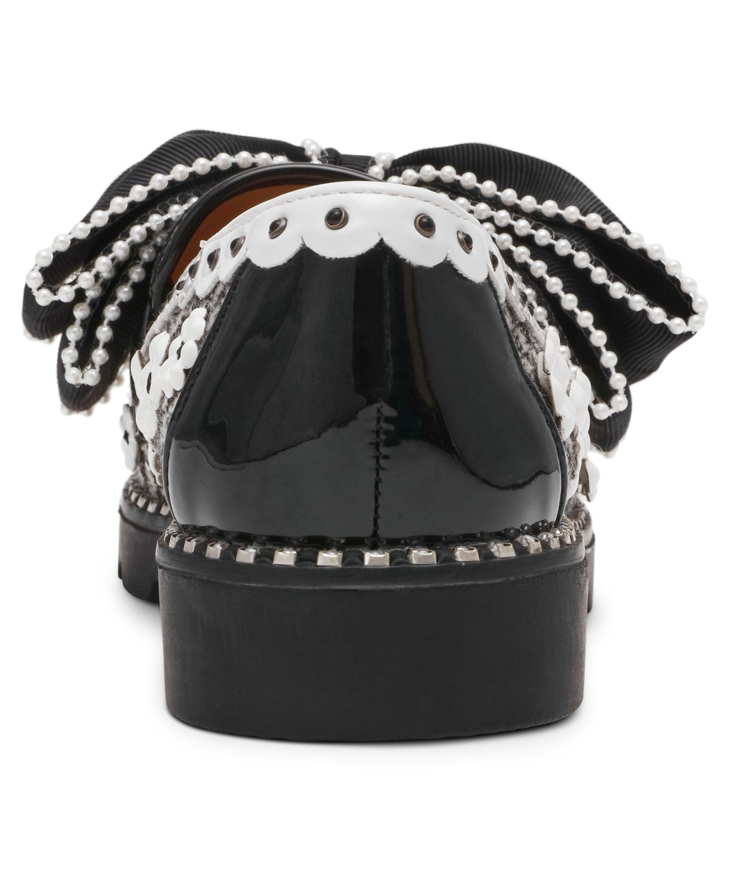 Женские туфли Betsey Johnson Hurley Slip-On, цвет: Чёрный / Белый — фото 3