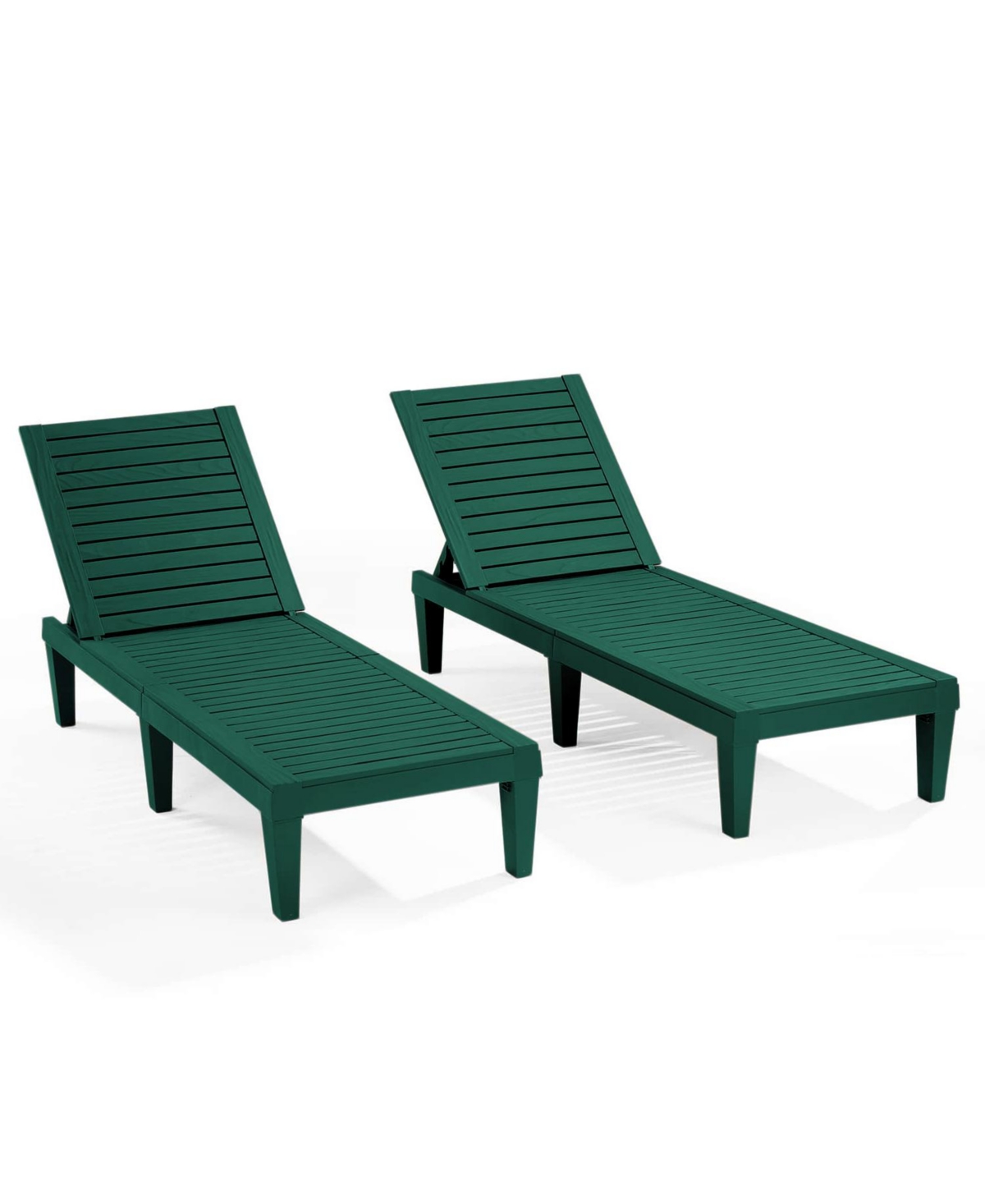 Nestl Set of Adjustable and Waterproof Outdoor Patio Chaise Lounge Chairs