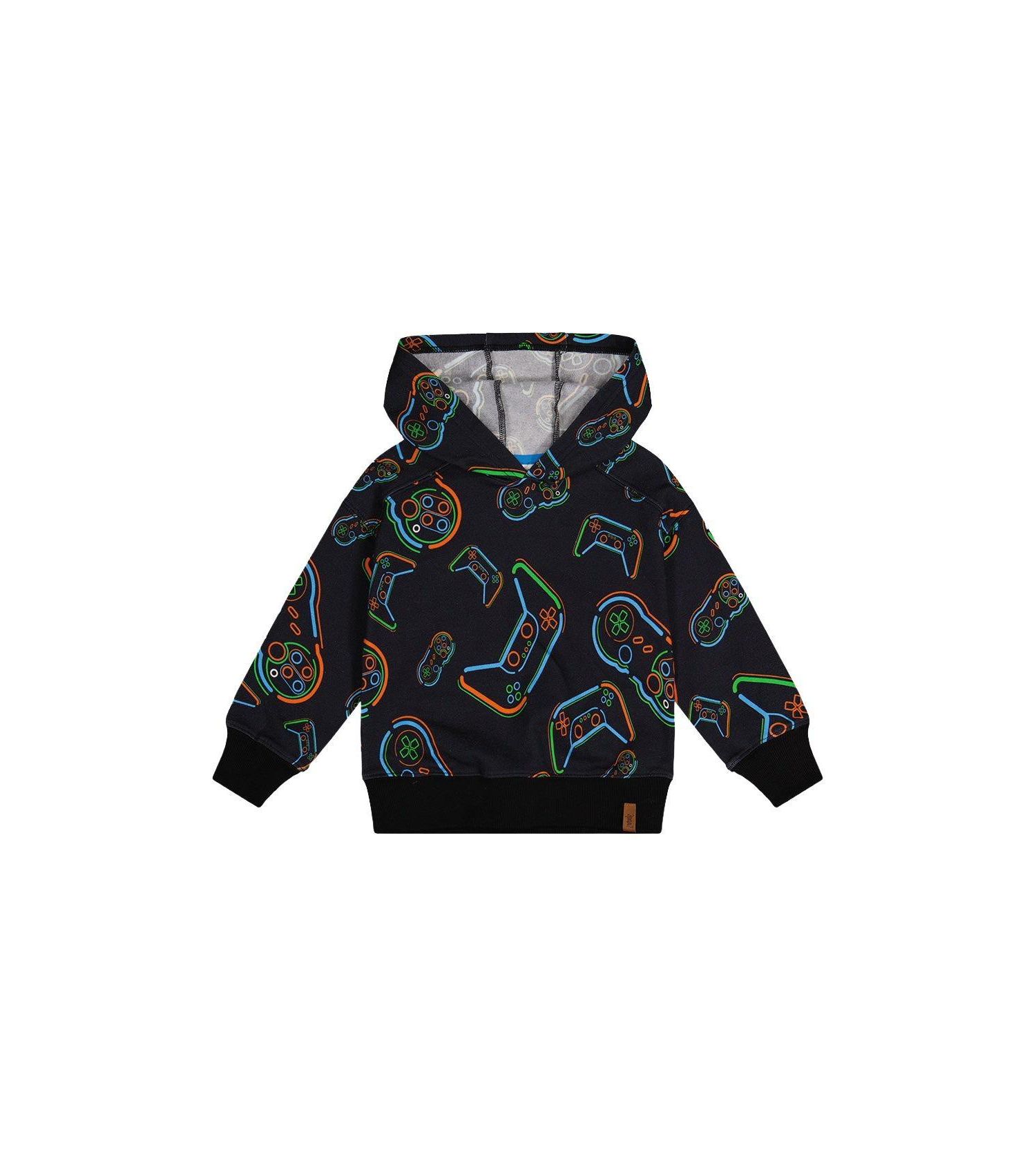 Little and Big Boy (6-12) Fleece Hooded Sweatshirt Printed Controller