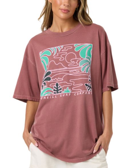 Женская футболка O'Neill OG Scape Oversized T-Shirt, цвет: Сливочный