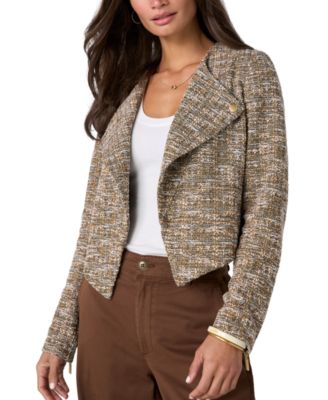 Women's Notch Lapel Moto Jacket