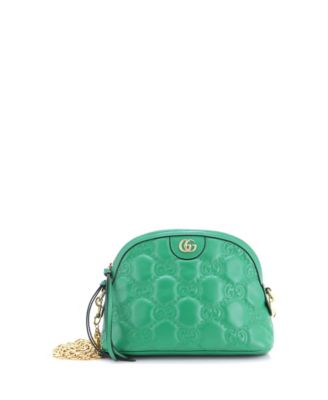 Small Dome Chain Zip Shoulder Bag GG Matelasse Leather