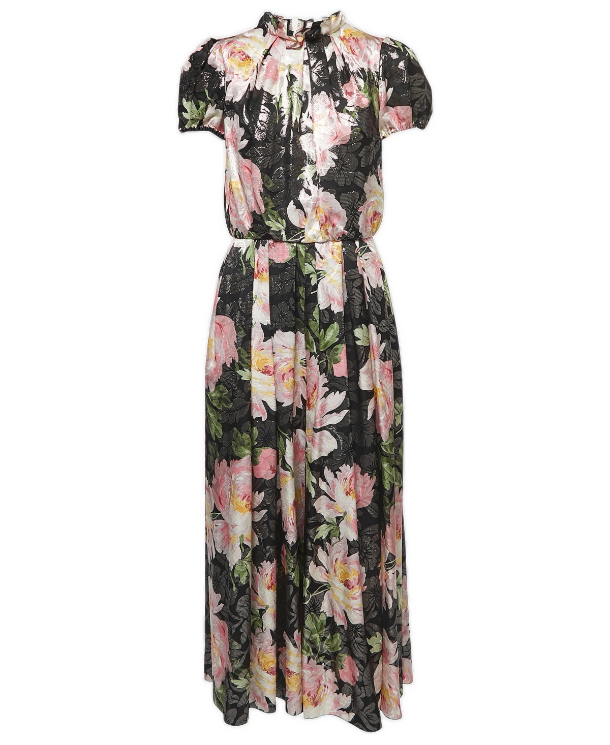 Pre-Owned Dolce & Gabbana Women's Floral Jacquard Silk Maxi Dress