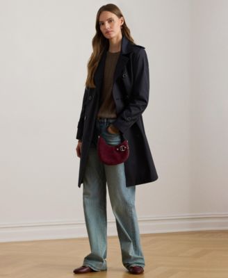 Women's Double-Breasted Belted Trench Coat