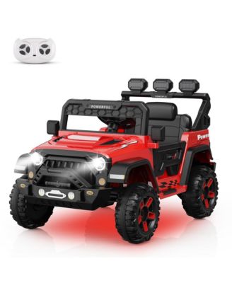 12V Electric Ride-On Off-Road Vehicle, Parental Remote Control, 3 Speeds, LED Lights, Music, Wireless Connection, Gradual Power-Up
