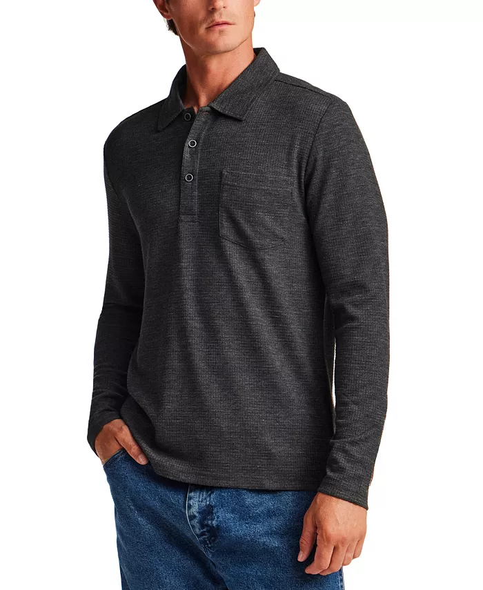 Men's Stretch Waffle Polo Shirt - thumbnail 3