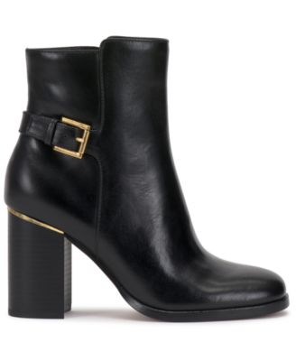 vince camuto leather dress Women's Melvani Buckle Booties Cat_Tops