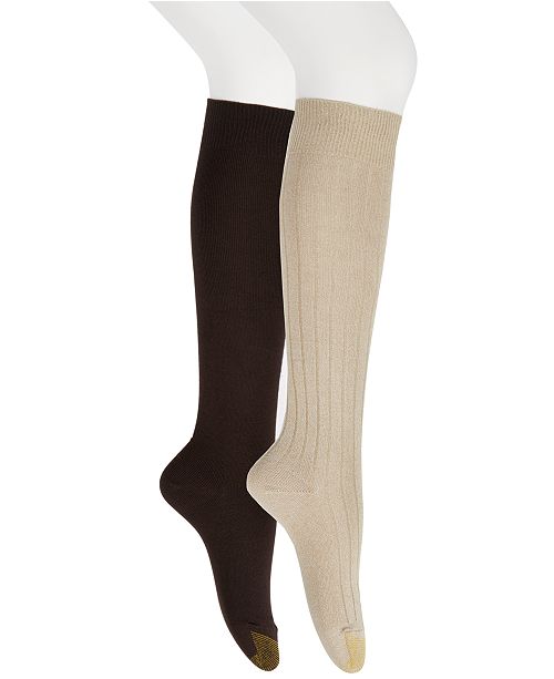 Gold Toe Women's 2Pk. Ultra Soft Knee High Socks & Reviews Handbags