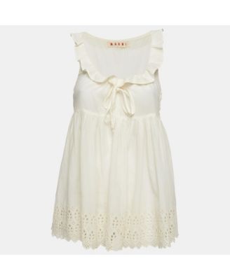 Women's Cotton Adjustable Ruffle Neck Mini Dress