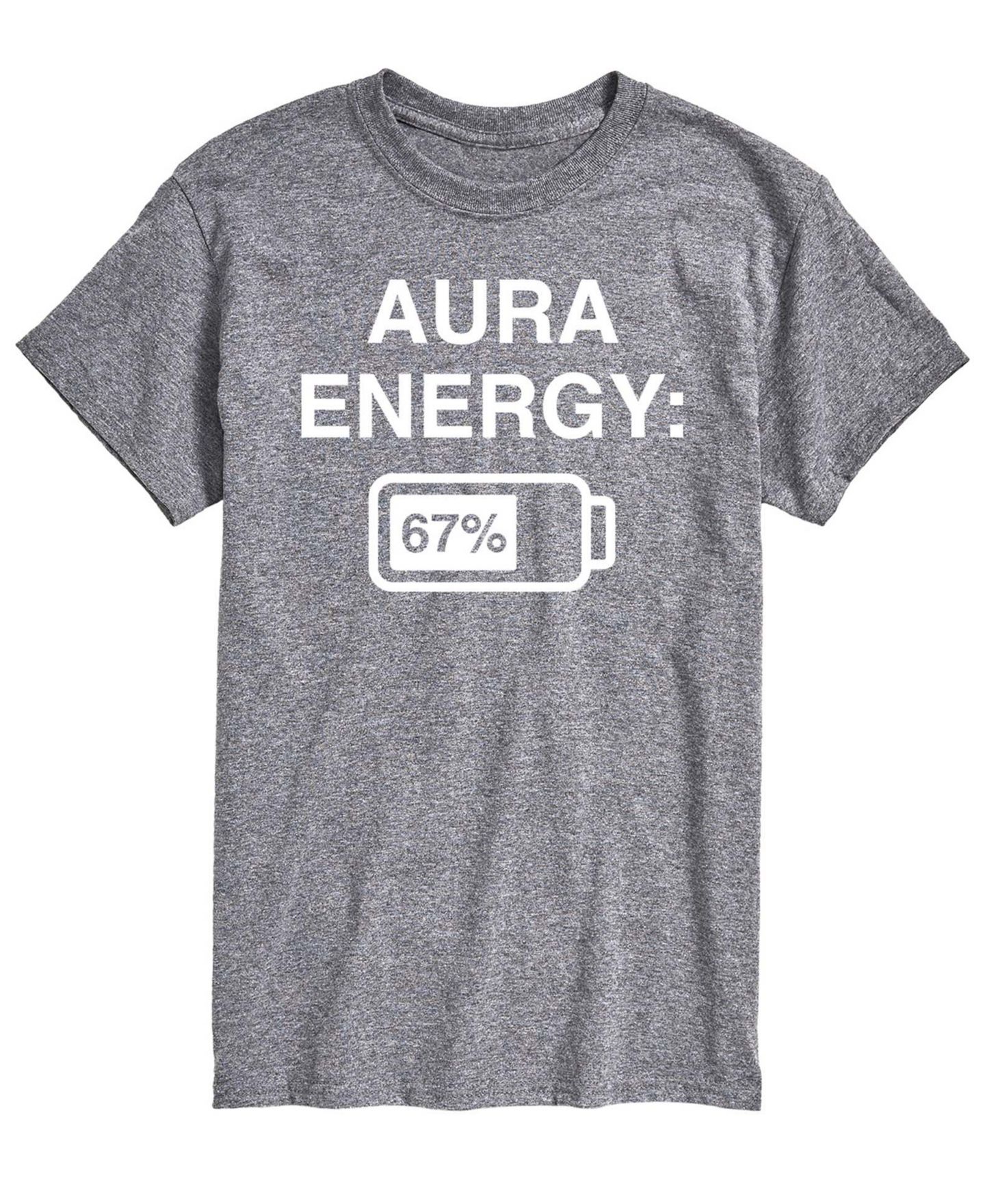 Мужская футболка AIRWAVES Aura Energy 67 Short-Sleeve Graphic, цвет: Меланжевый — фото 1