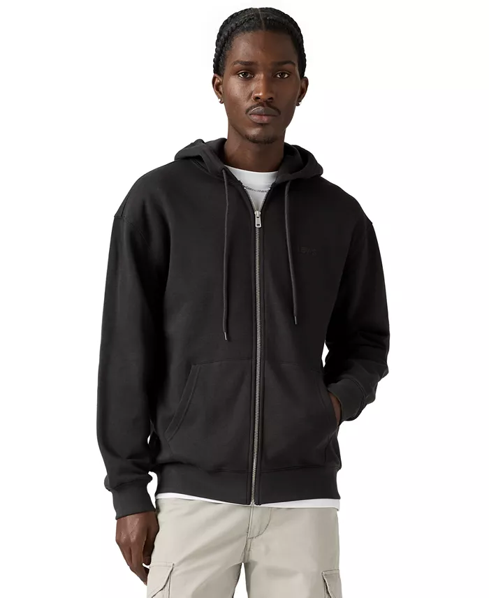 Men's Fleece Relaxed-Fit Zip-Up Hoodie