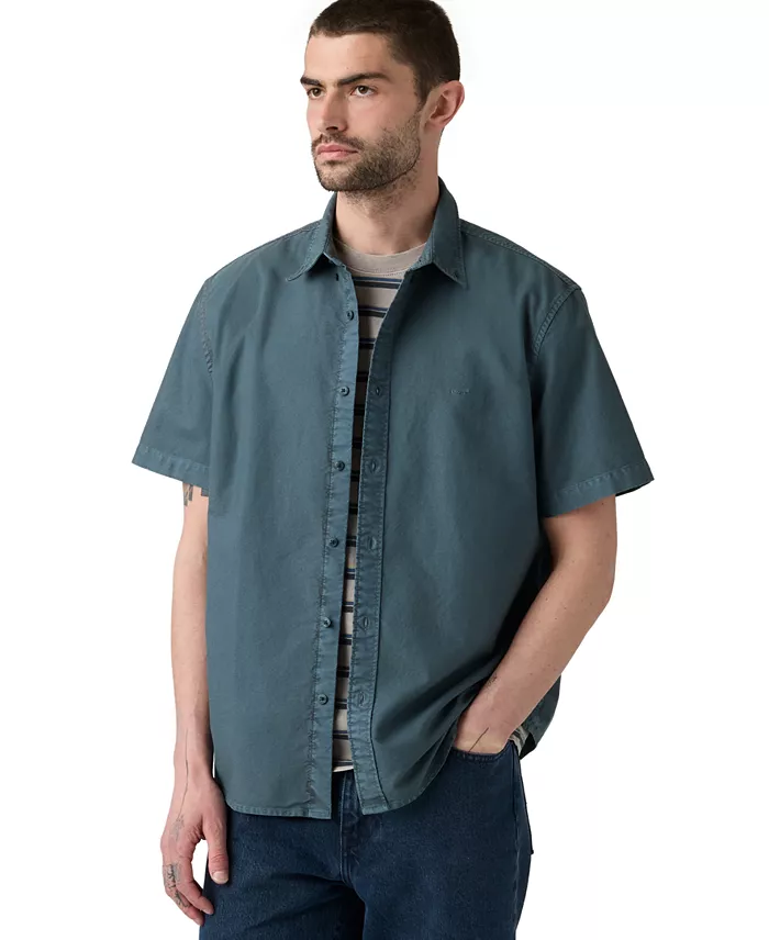 Men's Point Collar Woven Shirt - thumbnail 2