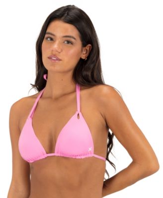 Women's Reversible Solid Tri Bikini Top