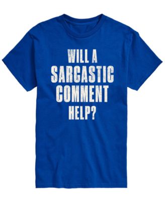 Men's Sarcastic Comment Help Short-Sleeve Graphic T-Shirt