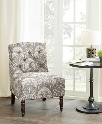 Furniture - Charlotte Tufted Armless Chair, Direct Ship