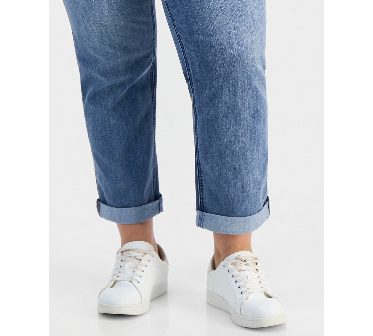 Democracy Plus Size Girlfriend Absolution Straight-leg Jeans In Blue