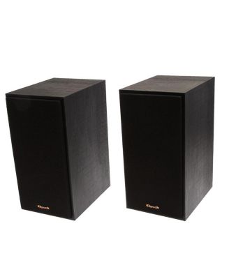 Reference R-41M Bookshelf Home Speakers, Black Textured Wood Grain Vinyl, Pair