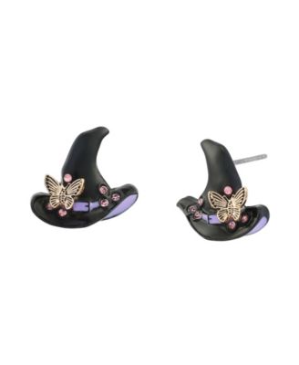 Faux-Stone Halloween Witchy Stud Earrings