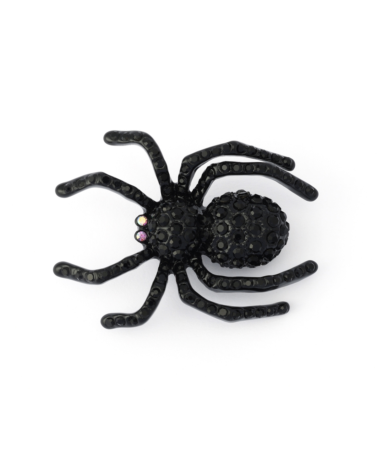 Betsey Johnson Faux-Stone Halloween Spider Brooch