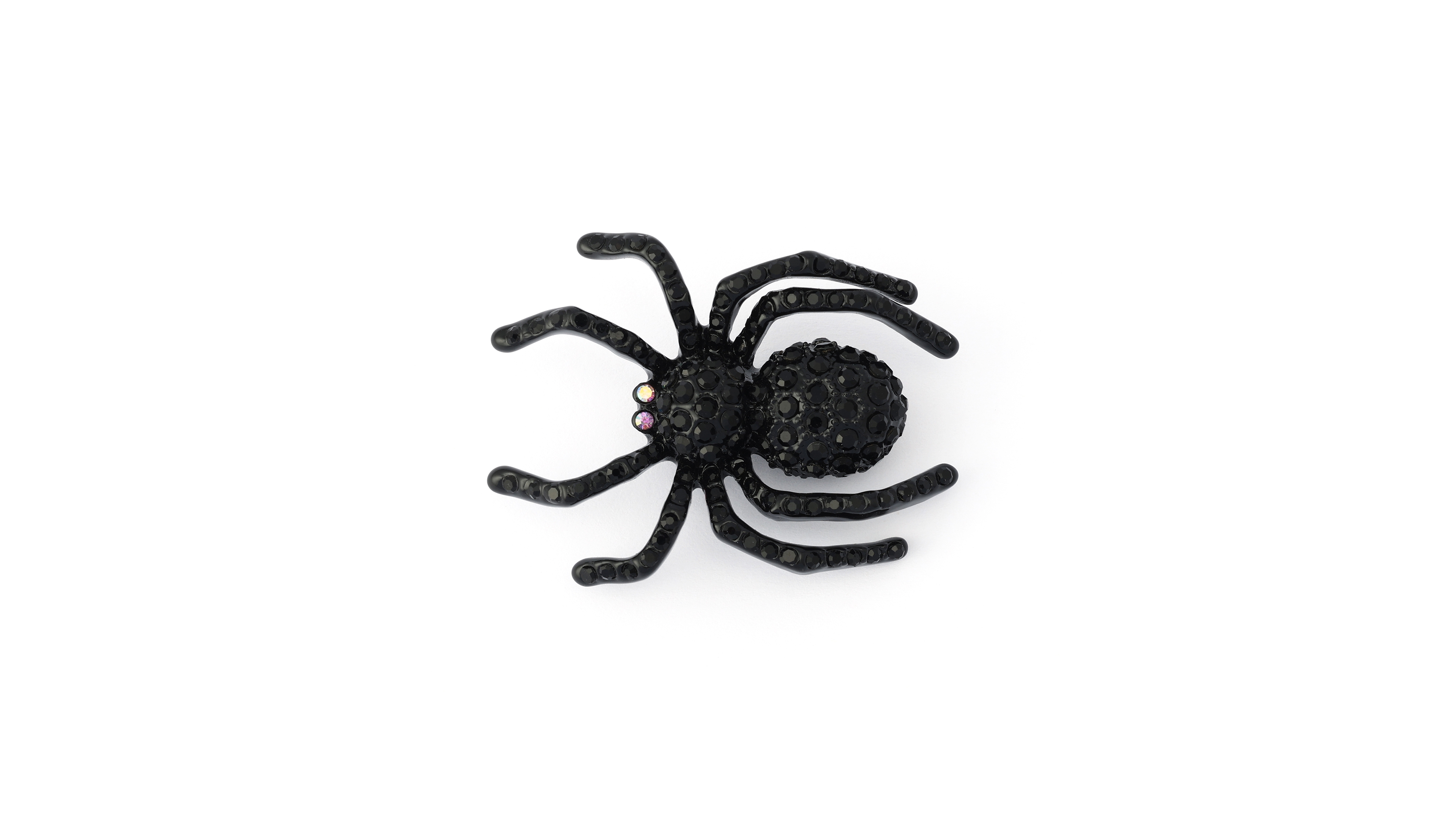 Betsey Johnson Faux-Stone Halloween Spider Brooch