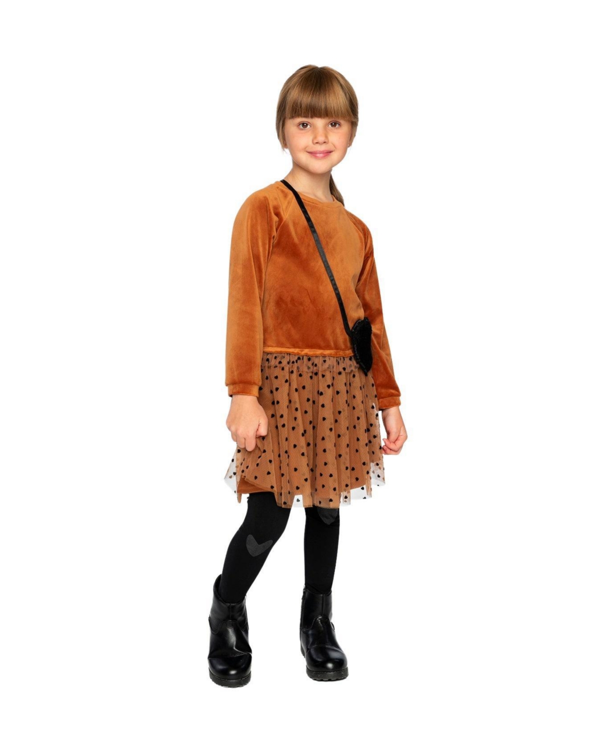 Deux par Little and Big Girl 6 - 14 Bi-Material Dress