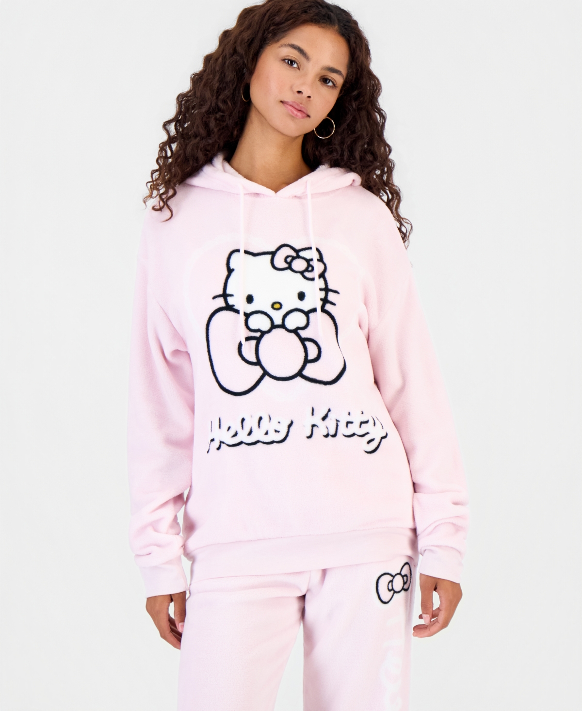 Sanrio Juniors' Hello Kitty Cozy Fleece Hoodie
