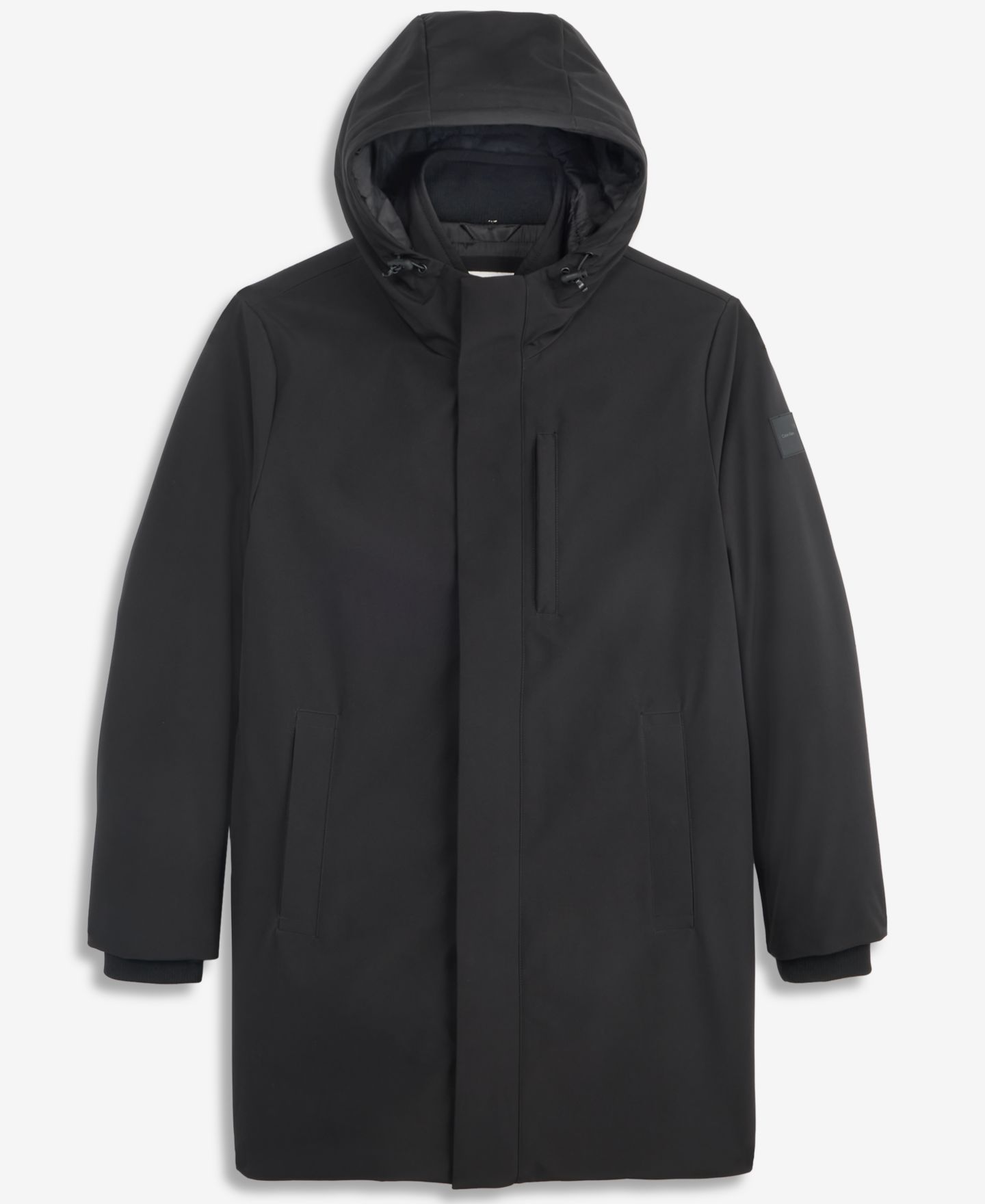 Мужская куртка Calvin Klein Hooded FlexTech, цвет: Чёрный — фото 6