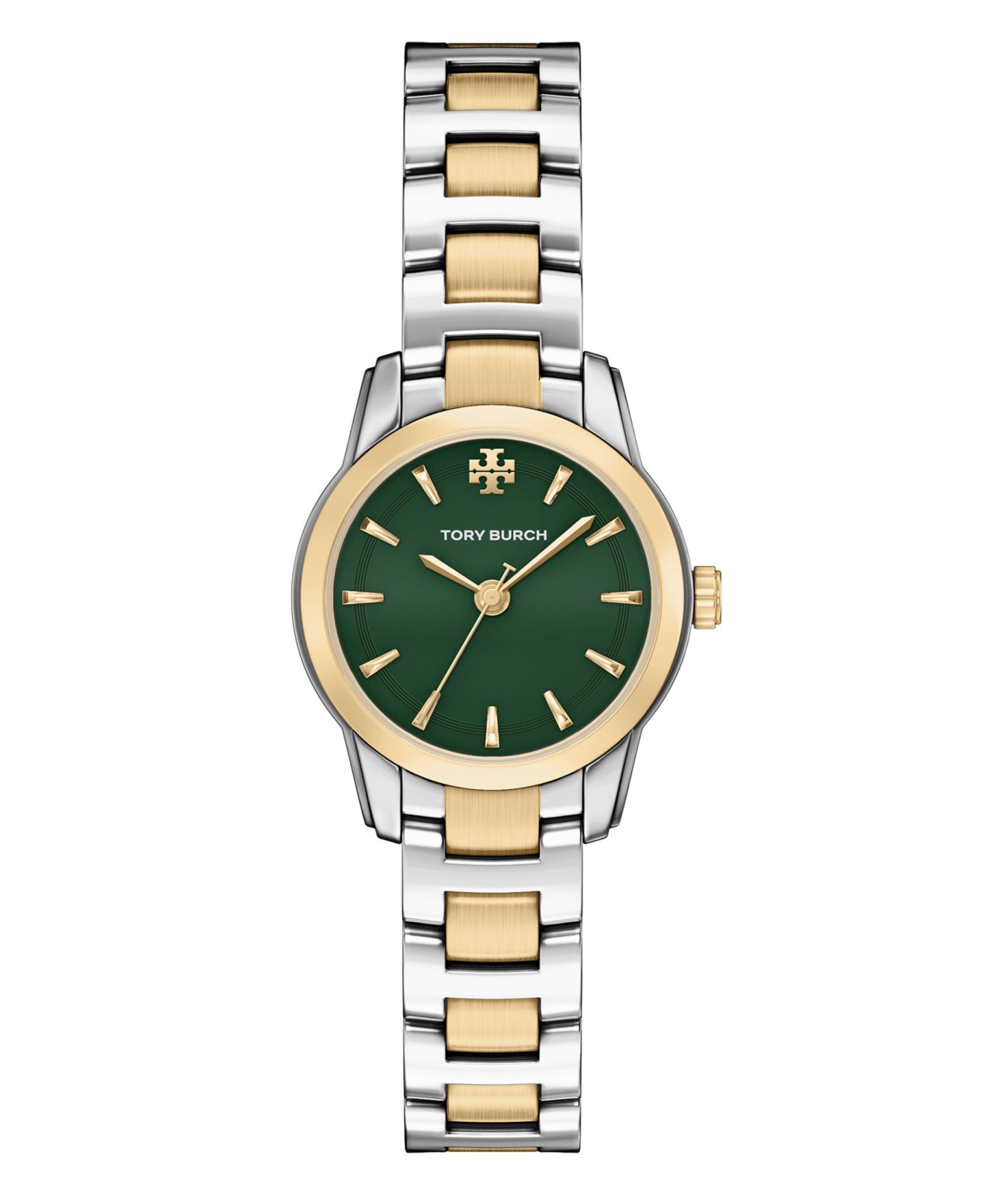 Женские часы Tory Burch Small Miller Two-Tone Stainless Steel Watch 28mm — фото 1