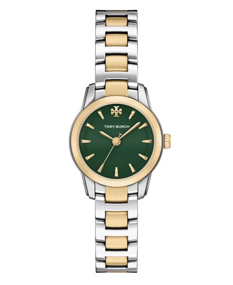 Женские часы Tory Burch Small Miller Two-Tone Stainless Steel Watch 28mm