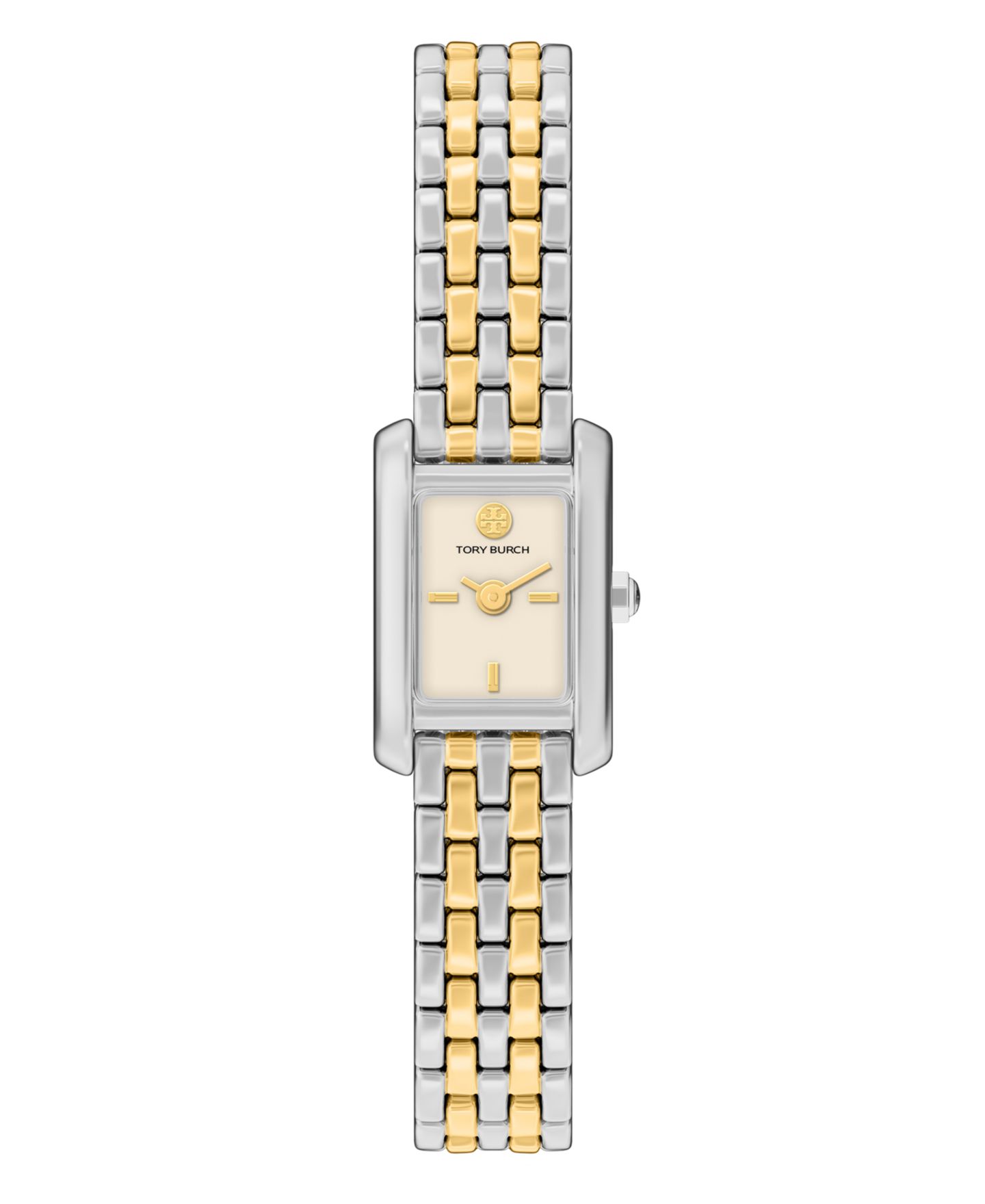 Женские часы Tory Burch Mini Eleanor Two-Tone Stainless Steel Bracelet Watch 17mm — фото 1