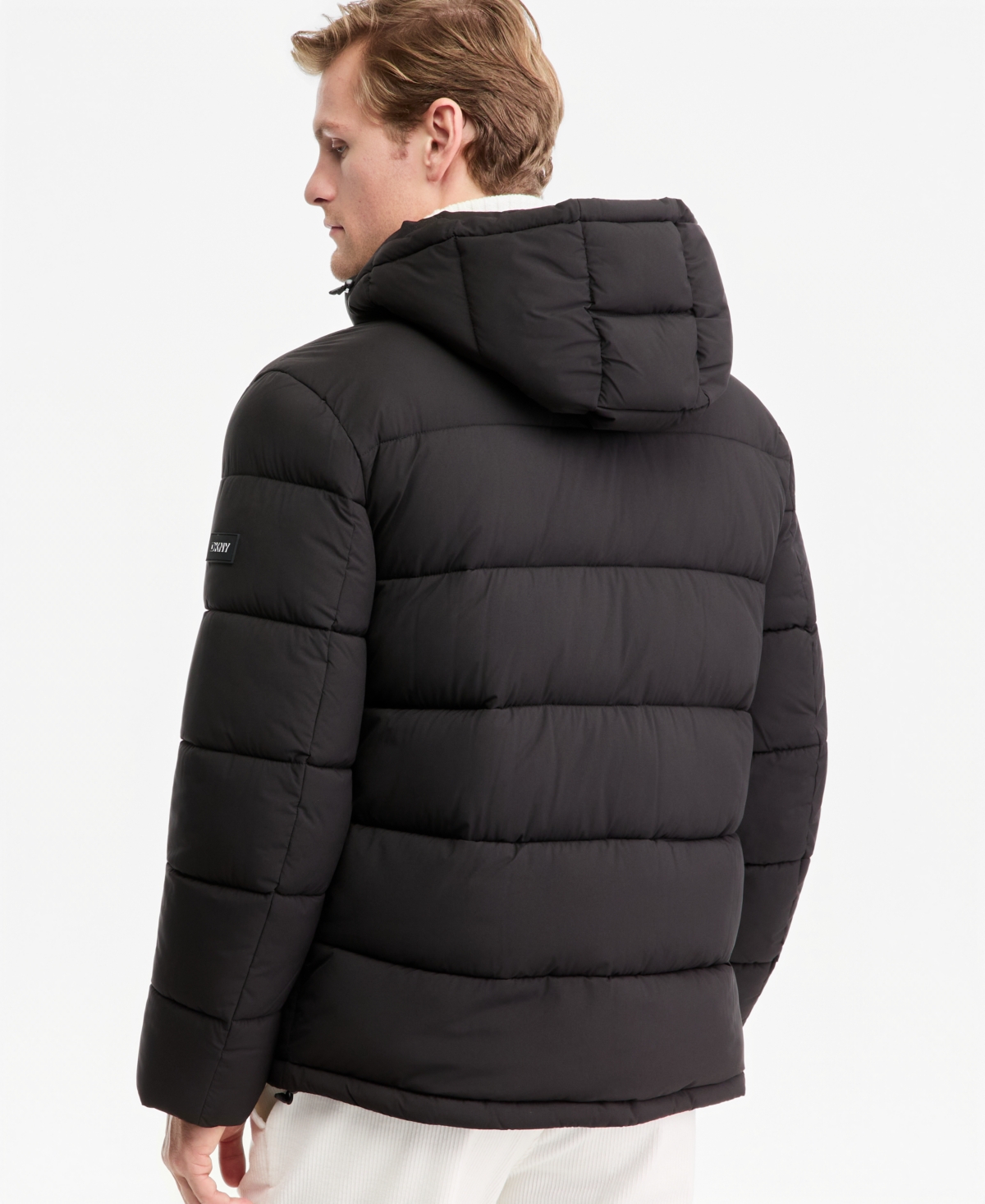 Dkny Men's Hooded Puffer Jacket