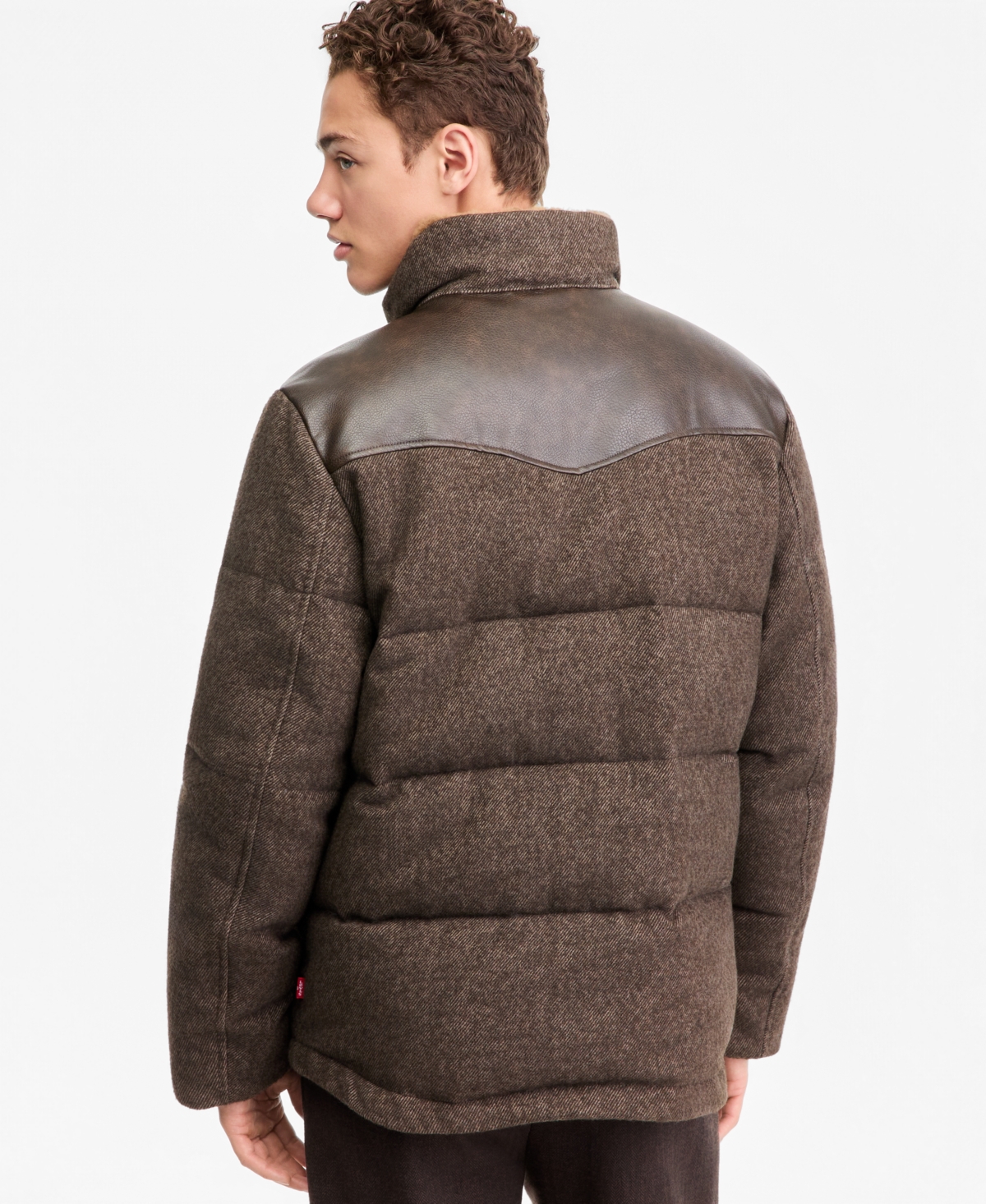 Levi's Men's Quilted Mixed-Media Rancher Jacket