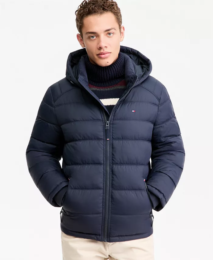 Men's Hooded Puffer Jacket - thumbnail 7