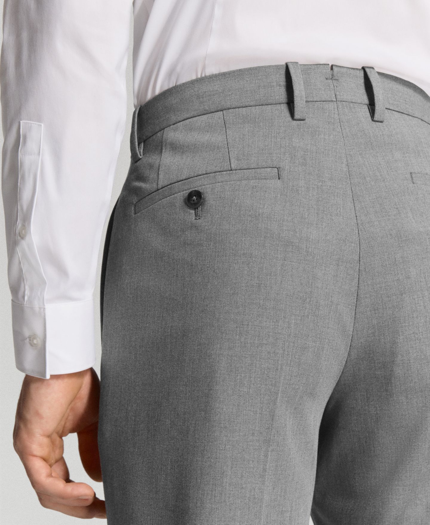 Мужские брюки MANGO Paris Slim-Fit Suit, цвет: Серый — фото 6
