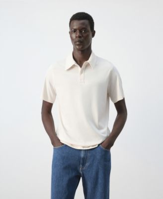 Men's Cotton Fine-Knit Polo Shirt