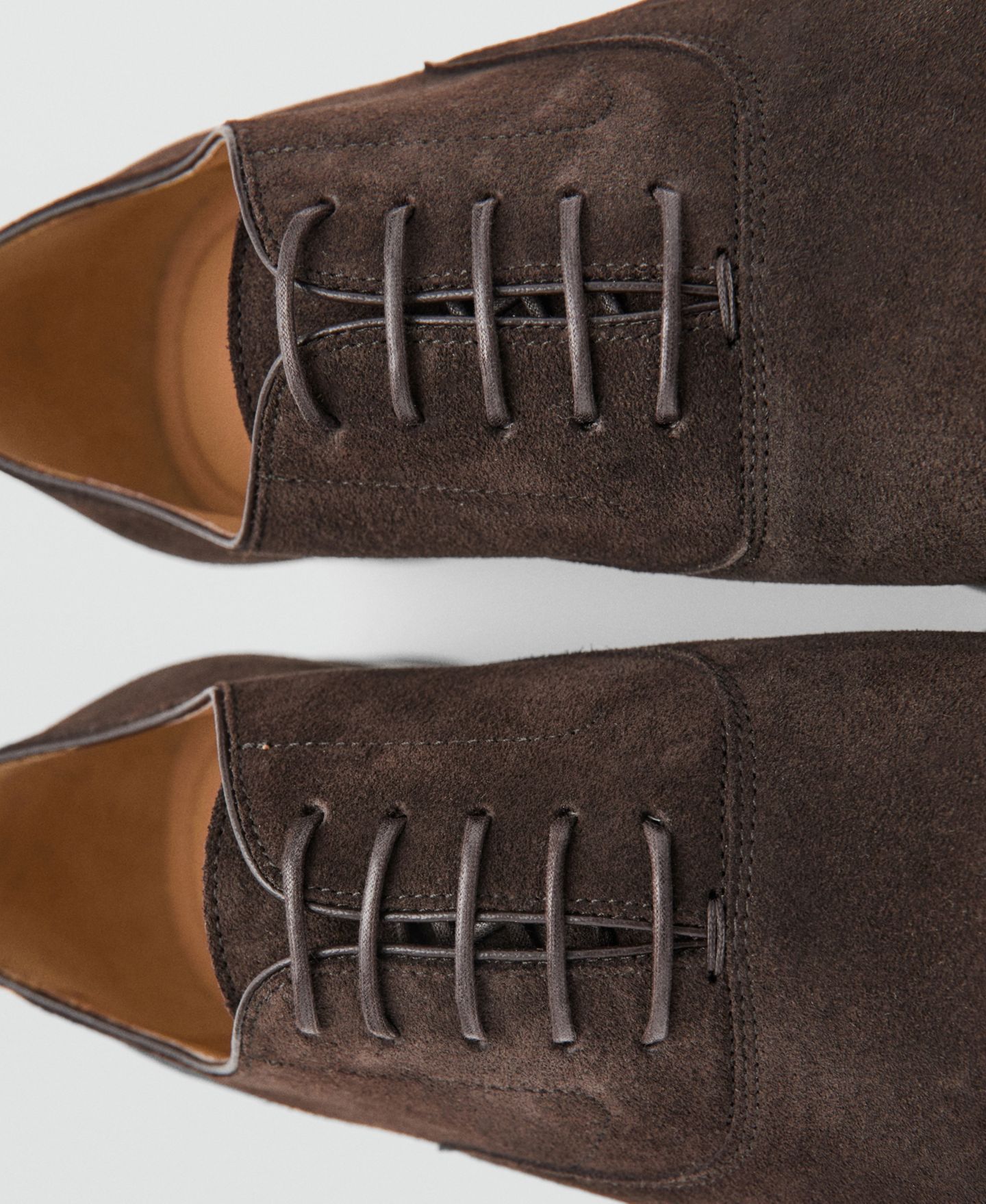 Обувь Mango Men's Leather Suit Shoes, цвет: Шоколадный — фото 4