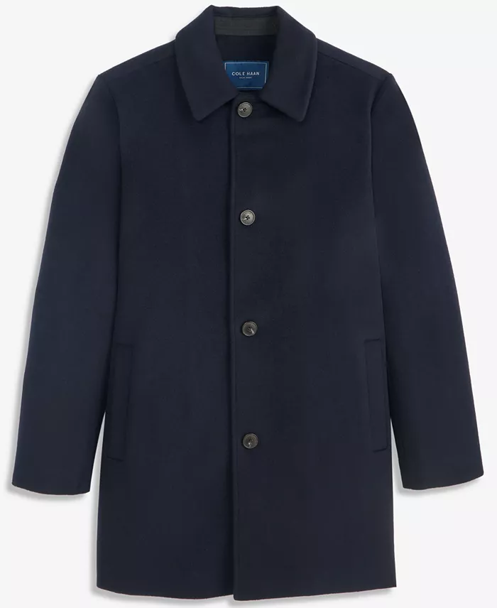 Men's Regular-Fit Cashmere-Wool Blend Single-Breasted Car Coat - thumbnail 5