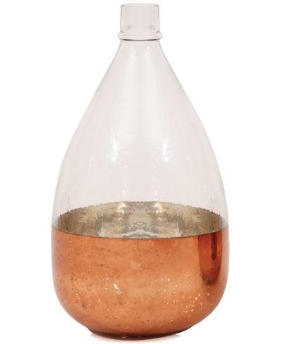 Copper Glass Balloon Vase, 12.5