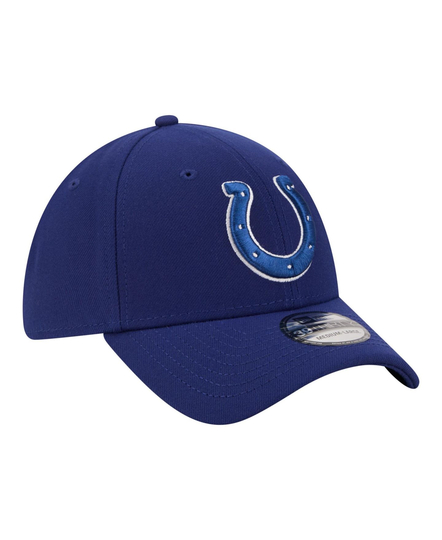 Мужская кепка New Era Royal Indianapolis Colts Core Team 39THIRTY Flex Hat — фото 4